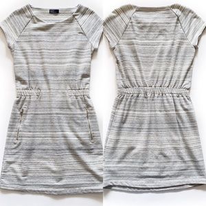 GAP Cotton Heathered Gray Pocket Dress Size XS